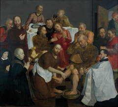 Memorietafel van de familie Borre van Amerongen met de voetwassing by Anonymous