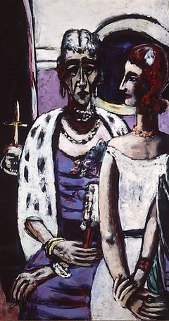 Mother and daughter by Max Beckmann