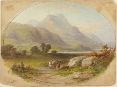 Mountainous Landscape by Branwell Brontë