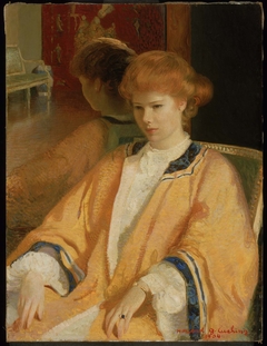 Mrs. Howard Cushing (Ethel Cochrane) (The Mandarin Coat) by Howard Gardiner Cushing