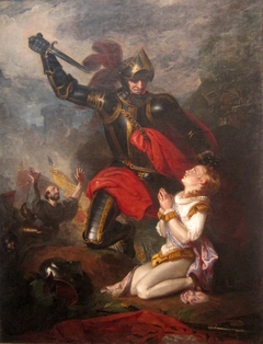 Murder of Rutland by Lord Clifford by Charles Robert Leslie