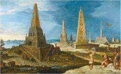 Nimrod amongst the Monuments by Hendrick van Cleve