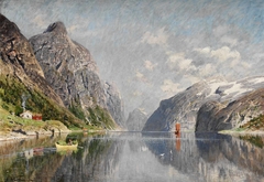 Norwegian Fjord Landscape by Adelsteen Normann