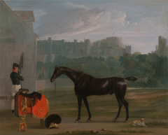 Outside the Guard House at Windsor by Edmund Bristow