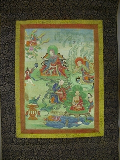 Painted Banner (Thangka) from a Set of Seven Honoring Gayadhara, a Sakya Pandit from India by Anonymous