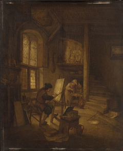 Painter in His Studio by Adriaen van Ostade