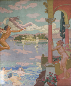 Panel 2. Zephyr Transporting Psyche to the Island of Delight by Maurice Denis