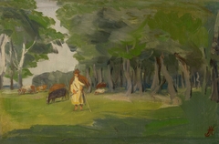 Pasture in Kalocsa by Jozef Hanula