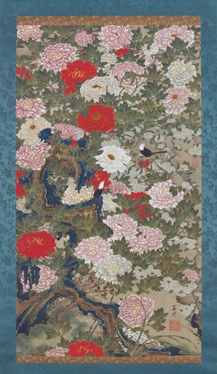 Peonies and birds by Itō Jakuchū