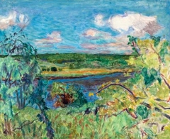 Pierre Bonnard - Vernonnet - Paysage près de Giverny - ABDAG002365 by Pierre Bonnard