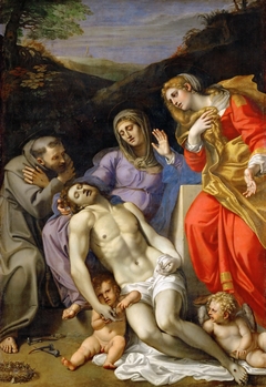 Pietà with Sts. Francis and Mary Magdalen by Annibale Carracci