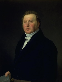 Police Surgeon Johan Frederik Rost. The Artist's Family Doctor and Friend by Christoffer Wilhelm Eckersberg