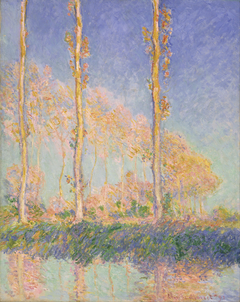 Poplars by Claude Monet