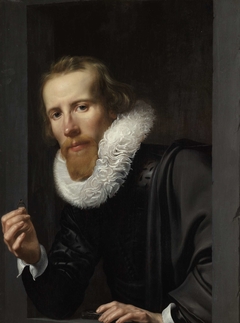 Portrait of a Goldsmith, Probably Bartholomeus Jansz van Assendelft by Werner van den Valckert