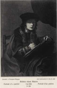 Portrait of a Painter with Long Curls by Anonymous