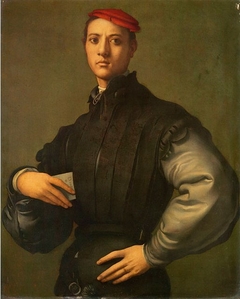 Portrait of a Young Man in a Red Cap by Pontormo