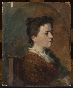 Portrait of a young woman, study by Kazimierz Alchimowicz