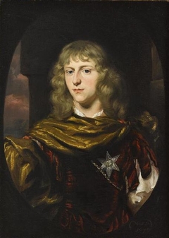 Portrait of an Man wearing the Order of the Garter by Nicolaes Maes