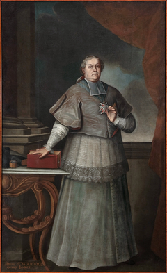 Portrait of Antoni Tyszkiewicz (1709–1762), Leliwa coat of arms, bishop of Samogitia by Anonymous