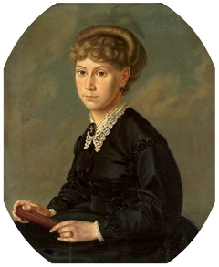 Portrait of Eliza Orzeszkowa. by Władysław Gepner