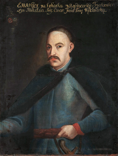 Portrait of Emanuel Władysław Tyszkiewicz, Leliwa coat of arms (?–1704), lord high steward of Brest by unknown