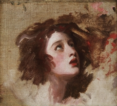 Portrait of Emma Hart [later Lady Hamilton] as Miranda by George Romney