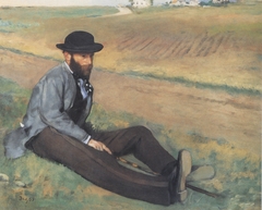 Portrait of Eugène Manet by Edgar Degas