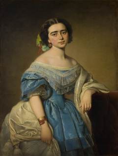 Portrait of Leontyna Aniela Aszpergerówna by Aloizy Reichan