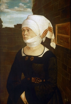 Portrait of Margaret Hundertpfundt by Wolf Huber