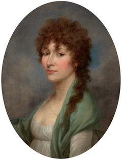 Portrait of Maria Grabowska by anonymous painter