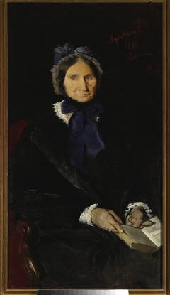 Portrait of Mrs. Falińska, artist's grandmother by Leon Wyczółkowski