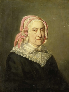 Portrait of Sientje Nijkerk-Servaas at 90 years old, 1857 by Jozef Israëls