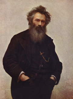 Portrait of the Painter Ivan Shishkin by Ivan Kramskoi