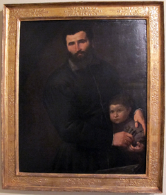 Portrait of the Surgeon Gian Giacomo Bonamigo with His Son Giovanni Antonio by Lorenzo Lotto