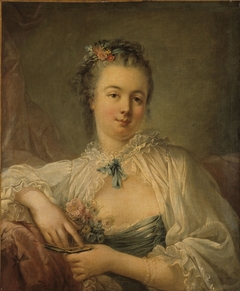 Portrait présumé de Jeanne-Elisabeth-Victoire Deshays, épouse de l'artiste by Jean-Baptiste-Henri Deshays