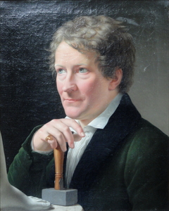 Porträt des Bertel Thorvaldsen by Christoffer Wilhelm Eckersberg