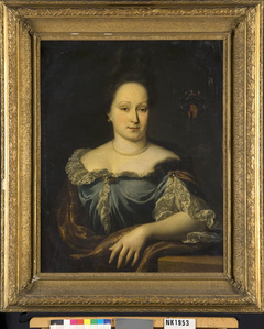 Portret van een vrouw by Arnold Houbraken