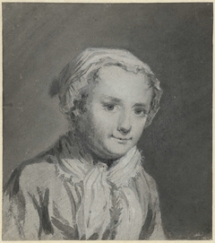 Portret van Sara Troost by Cornelis Troost