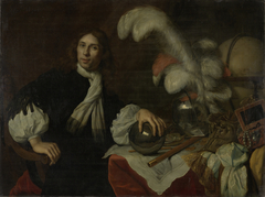 Posthumous portrait of Aucke Stellingwerff, Admiral of Friesland, killed in 1665 at Lowestoft by a cannon-ball by Lodewijk van der Helst