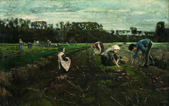 Potato Harvest by Max Liebermann