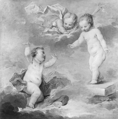 Pygmalion and Galatea as Infants by Anonymous