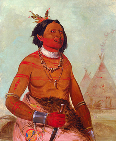 Quáy-hám-kay, Stone Shell, a Brave by George Catlin