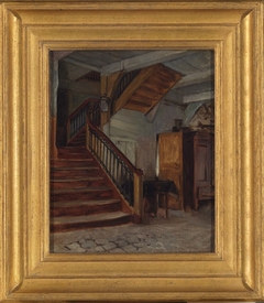 Room Interior with Winding Staircase by Francis Davis Millet