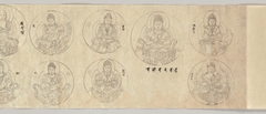 Scroll of Deities of the Diamond World Mandala by anonymous painter