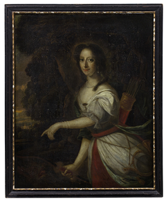 Severina Cornelia ten Berge als Diana by Lodewijk van der Helst