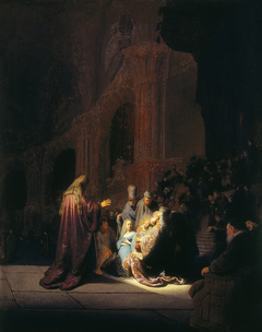 Simeon's song of praise by Rembrandt