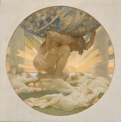 Sketch for Atlas and the Hesperides by John Singer Sargent