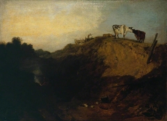 Sketch of a Bank, with Gipsies by J. M. W. Turner