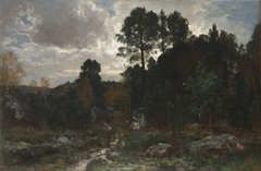 Solitary Walk at Fontainebleau by Władysław Ciesielski