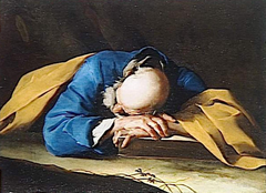 St. Peter Sleeping by Giuseppe Antonio Petrini